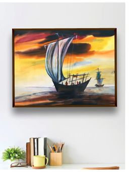 The Art House - Abstract Painting Multicolor (40X30 Inches)