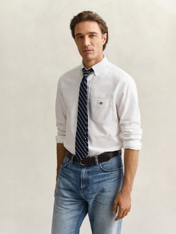 GANT - White Regular Fit Classic Oxford Shirt
