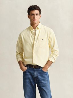 GANT - Yellow Regular Fit Classic Oxford Shirt