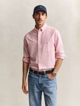 GANT - Red Striped Regular Fit Classic Oxford Shirt