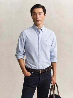 GANT - Blue Slim Fit Oxford Shirt