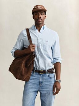 GANT - Blue Regular Fit Linen Shirt