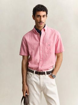 GANT - Pink Regular Fit Linen Shirt