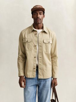 GANT - Beige Cotton Twill Oversize Shirt