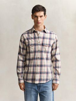 GANT - Multi-Color Checked Patch Pocket Shirt