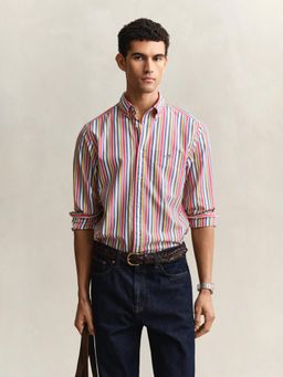 GANT - Multi-Color Striped Poplin Shirt