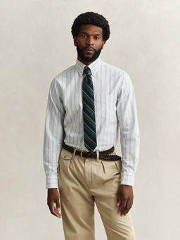 GANT - Blue Striped Regular Fit Oxford Shirt