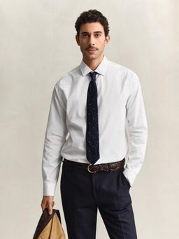 GANT - White Regular Fit Poplin Shirt