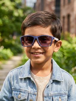 DukieKooky - Kids Boys Navy & Black Uv Protected Wayfarer Sunglasses -DKSG615F