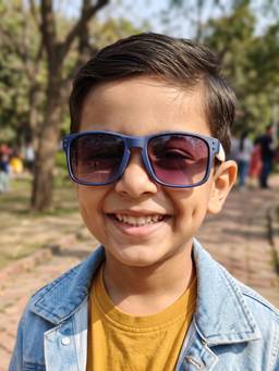 DukieKooky - Kids Boys Navy & Black Uv Protected Square Sunglasses -DKSG616F