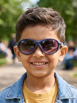 DukieKooky - Kids Boys Navy & Black Uv Protected Round Sunglasses -DKSG619F