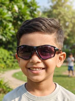 DukieKooky - Kids Boys Black & Black Uv Protected Sport Sunglasses -DKSG620E