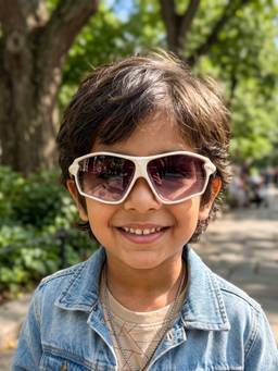 DukieKooky - Kids Boys White & Black Uv Protected Sport Sunglasses -DKSG620C