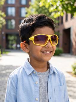DukieKooky - Kids Boys Yellow & Black Uv Protected Sport Sunglasses -DKSG620D