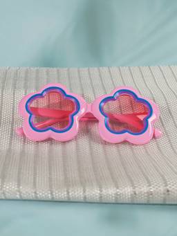 DukieKooky - Kids Girl Pink & Pink Uv Protected Flowers Shape Sunglasses -DKSG631A
