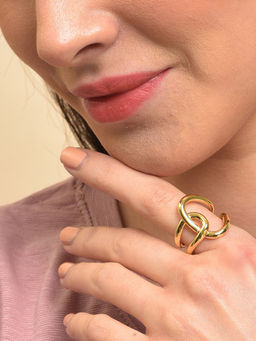 Sohi - Gold Plated Finger Ring