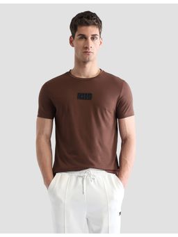 U.S. POLO ASSN. - Active Sports Men's Solid Regular Fit Active T-Shirt - Brown