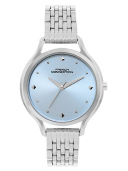 French Connection - Womens Blue Round Analog Watch- Fcn096Usm (Medium)