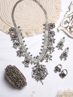 Teejh - by Joker and Witch Sapna Silver Oxidised Jewelry Gift Set