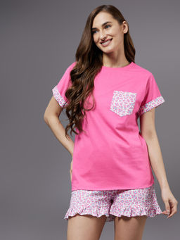 Miss Chase - Womens Off White Printed Regular Shorts