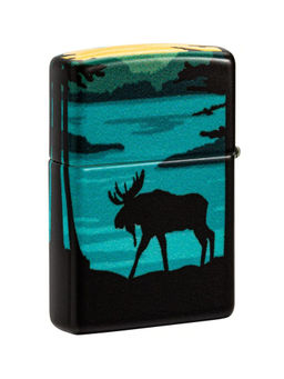 Zippo - Moose Landscape Design Windproof Pocket Lighter