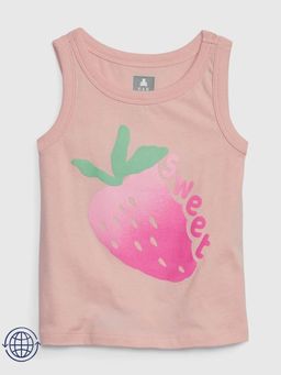 GAP - Girls Graphic Print Round Neck Top