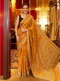 Nyri - Printed Cotton Silk Saree with Unstitched Blouse