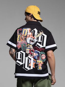 Jack & Jones - Men Oversized Black Shirt