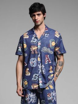 Jack & Jones - Men Regular Fit Blue Shirt