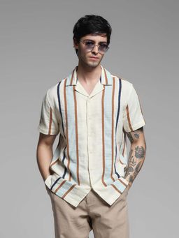 Jack & Jones - Men Comfort Beige Shirt