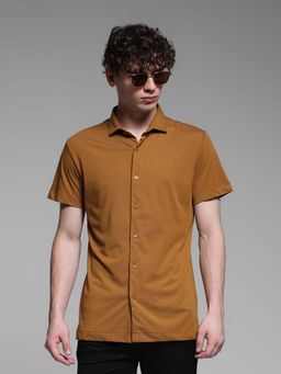 Jack & Jones - Men Comfort Brown Shirt
