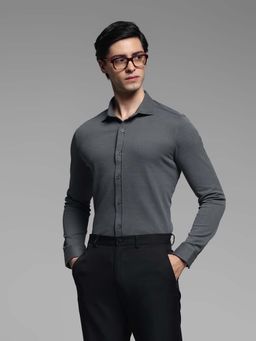 Jack & Jones - Men Slim Fit Dark Grey Shirt