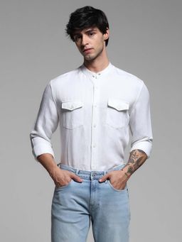 Jack & Jones - Men Regular Fit White Shirt