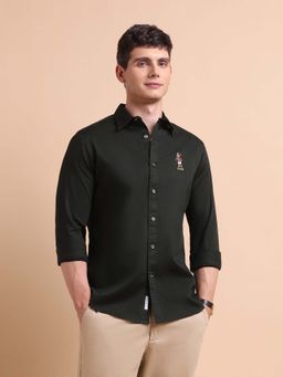 U.S. POLO ASSN. - Green Men's Tailored Fit Button Down Shirt