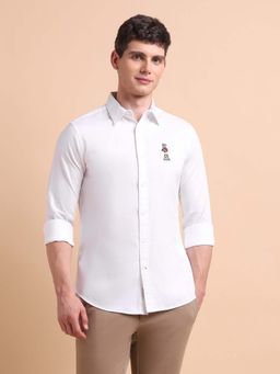 U.S. POLO ASSN. - White Men's Tailored Fit Button Down Shirt