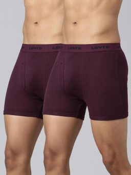 Levi's - 001 Classic Trunk for Men with Smart Skin Technology Maroon (Pack of 2)