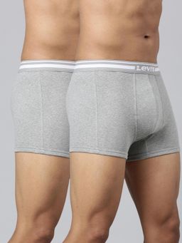 Levi's - 003 Comfort Trunk for Men with Comfort & Smart Skin Technology Light Grey (Pack of 2)
