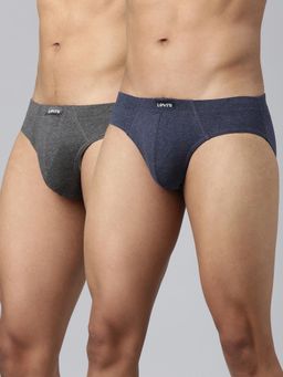 Levi's - 011 Comfort Brief for Men with Comfort & Smart Skin Technology Multicolor (Pack of 2)