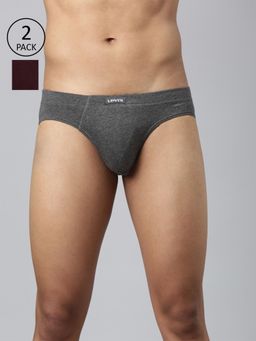 Levi's - 011 Comfort Brief for Men with Comfort & Smart Skin Technology Multicolor (Pack of 2)