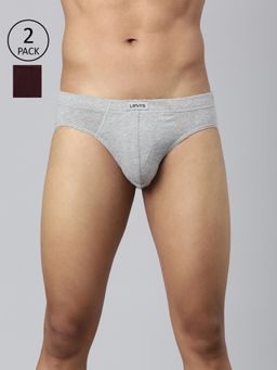 Levi's - 011 Comfort Brief for Men with Comfort & Smart Skin Technology Multicolor (Pack of 2)