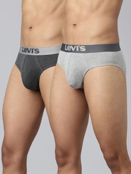 Levi's - 017 Brief for Men with Comfort & Smart Skin Technology Multicolor (Pack of 2)