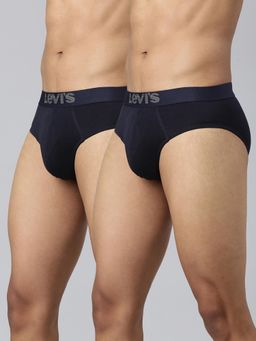 Levi's - 017 Brief for Men with Comfort & Smart Skin Technology Navy Blue (Pack of 2)