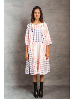 Thread Game - Coloured Checks Mix Match Contemporary Dress