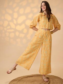 Globus - Women Yellow Floral Co-ord Set