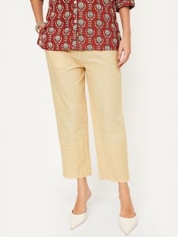 max - Women Embroidered Straight Pant