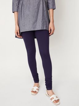 max - Women Solid Navy blue Churidar