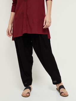 max - Women Solid Black Salwar