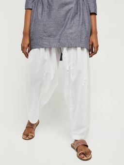 max - Women Solid White Salwar
