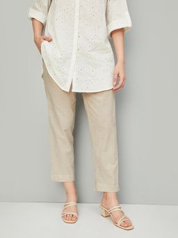max - Women Solid Straight Pant