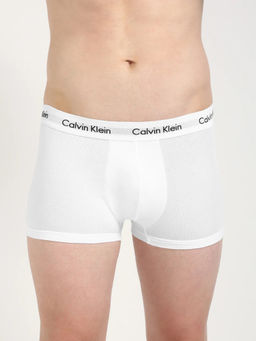 Calvin Klein - Men White Solid Trunks (Pack of 3)